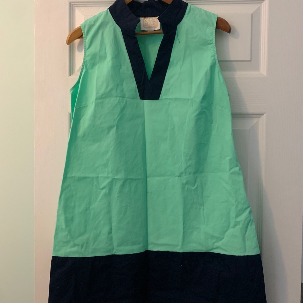 Sail to Sable XL Dress Turquiose and Navy